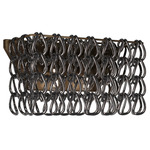 Minigiogali Rectangular Wall Sconce - Matte Bronze / Black Nickel