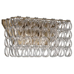 Minigiogali Rectangular Wall Sconce - Matte Bronze / Transparent