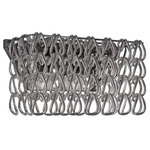 Minigiogali Rectangular Wall Sconce - Chrome / Silver