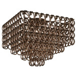 Minigiogali Square Ceiling Light - Matte Bronze / Bronze