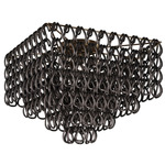 Minigiogali Square Ceiling Light - Matte Bronze / Black