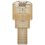 Minigiogali Cascading Ceiling Light - Chrome / Amber