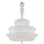 Novecento Pendant - Chrome / White