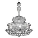 Novecento Pendant - Chrome / Crystal