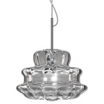 Novecento Pendant - Chrome / Crystal