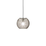 Oto Pendant - Satin Nickel / Smoke