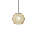 Oto Pendant - Satin Nickel / Amber