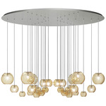 Oto Chandelier - Nickel / Amber