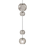 Oto Pearl Pendant - Nickel / Smoke