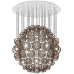 Oto Sphere Multi Light Pendant - White / Smoke