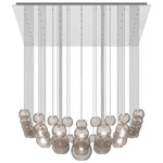 Oto Surface Multi Light Pendant - Mirrored Steel / Smoke