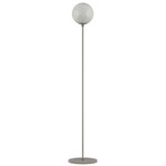 Rina Floor Lamp - Nickel / White