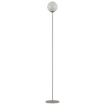 Rina Floor Lamp - Nickel / White