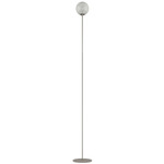 Rina Floor Lamp - Nickel / White