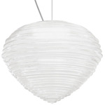 Spirit LED Pendant - White / White Glossy