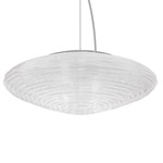 Spirit LED Flat Pendant - White / White Glossy