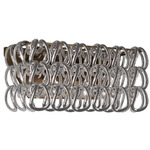 Giogali Rectangle Wall Sconce - Matte Bronze / Silver