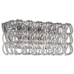 Giogali Rectangle Wall Sconce - Chrome / Transparent