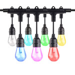 String Light Cord Set S14 E26 Base 36 Foot/18-Socket 2 PACK - Black / Multicolor