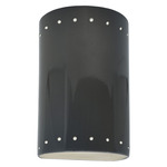 Ambiance 5995 Perforated Outdoor Wall Sconce - Gloss Grey