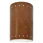 Ambiance 5995 Perforated Outdoor Wall Sconce - Rust Patina