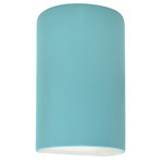 Ceramic Cylinder Up / Down Outdoor Wall Sconce - Reflecting Pool