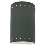 Ambiance 5995 Perforated Outdoor Wall Sconce - Pewter Green