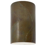 Ceramic Cylinder Up / Down Outdoor Wall Sconce - Tierra Red Slate