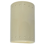 Ambiance 5995 Perforated Outdoor Wall Sconce - Vanilla Gloss