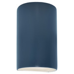 Ceramic Cylinder Up / Down Outdoor Wall Sconce - Midnight Sky