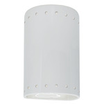 Ambiance 5995 Perforated Outdoor Wall Sconce - Gloss White