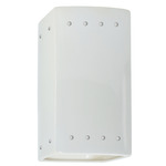 Ambiance 0925 Perforated Outdoor Wall Sconce - Gloss White