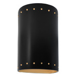 Ambiance 5995 Perforated Outdoor Wall Sconce - Carbon / Champagne Gold