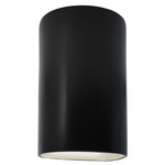 Ceramic Cylinder Up / Down Outdoor Wall Sconce - Carbon