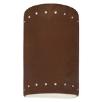 Ambiance 5995 Perforated Outdoor Wall Sconce - Real Rust