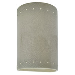 Ambiance 5995 Perforated Outdoor Wall Sconce - Celadon Green Crackle