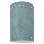 Ambiance 5995 Perforated Outdoor Wall Sconce - Verde Patina