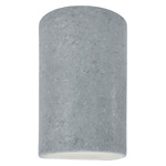 Ceramic Cylinder Up / Down Outdoor Wall Sconce - Concrete