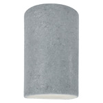 Ceramic Cylinder Up / Down Outdoor Wall Sconce - Textured Faux Concrete