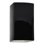 Ambiance 5955 Outdoor Wall Sconce - Gloss Black / Matte White