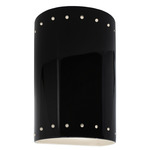 Ambiance 5995 Perforated Outdoor Wall Sconce - Gloss Black