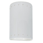 Ambiance 5995 Perforated Outdoor Wall Sconce - Gloss White / Gloss White