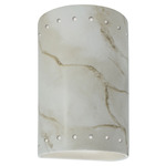 Ambiance 5995 Perforated Outdoor Wall Sconce - Carrara Marble