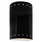 Ambiance 5990 Cylinder Down Wall Sconce - Gloss Black