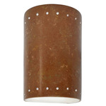 Ambiance 5990 Cylinder Dark Sky Wall Sconce - Rust Patina