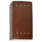 Ambiance 0925 Perforated Wall Sconce - Hammered Copper