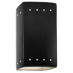 Ambiance 0925 Perforated Outdoor Wall Sconce - Carbon Matte Black
