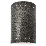 Ambiance 5990 Cylinder Dark Sky Wall Sconce - Hammered Pewter