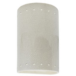 Ambiance 5990 Cylinder Dark Sky Wall Sconce - White Crackle