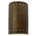 Ambiance 5990 Outdoor Dark Sky Wall Sconce - Hammered Brass